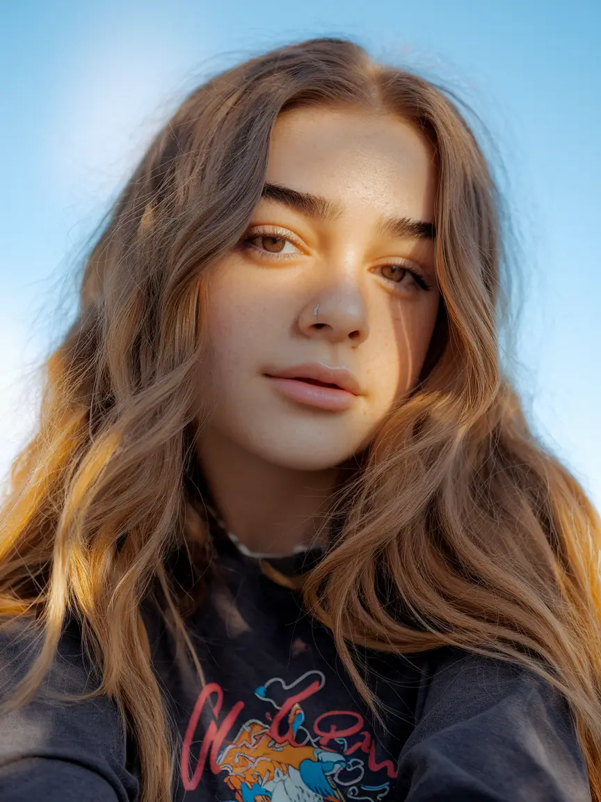 hairstyles for teen girls easy+Soft Center Waves with Subtle Layers