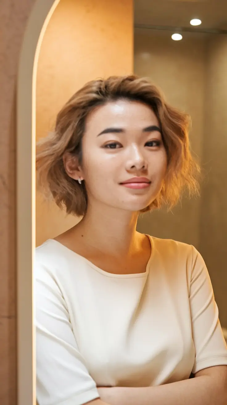 teen hairstyles girls easy short hair+Chic Textured Bob with Soft Volume