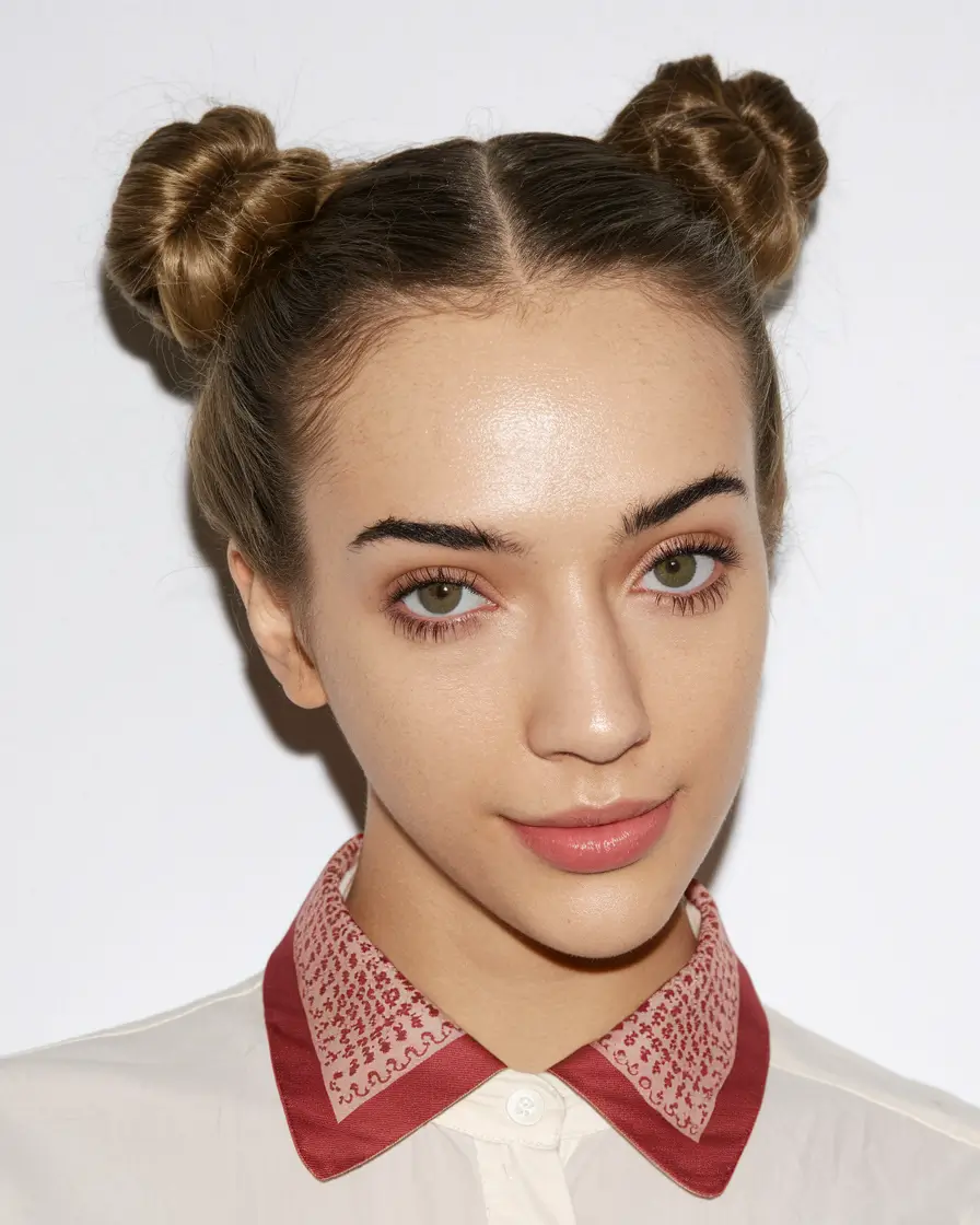 Easy Chic Summer Updo Classic Space Buns