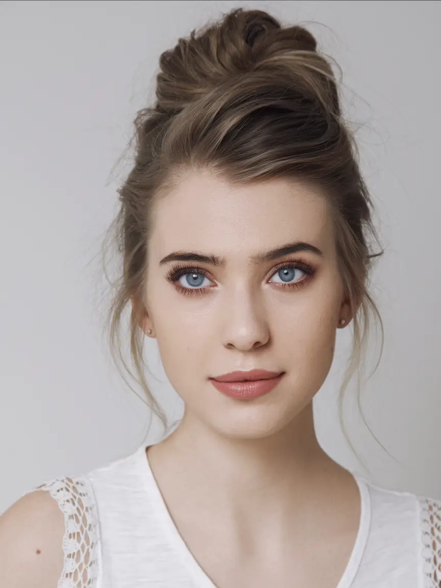 Easy Chic Summer Updo Soft Tousled High Bun