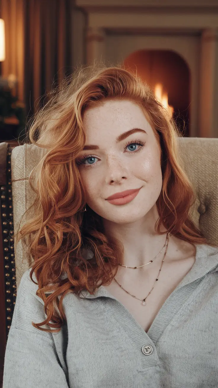 Easy & Cute Hairstyles Inspiration - Summer 2025 - Fiery Copper Curls