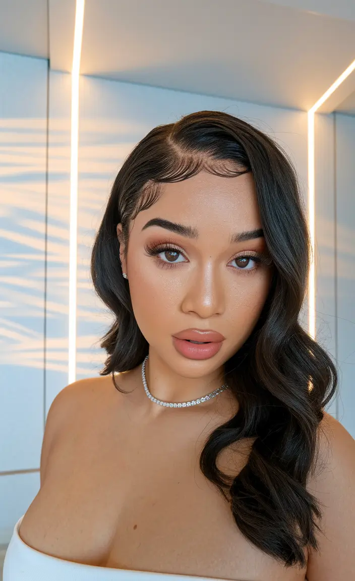 Easy Vacation Hairstyles Inspo - Summer 2025 - Sleek and Shiny Glam