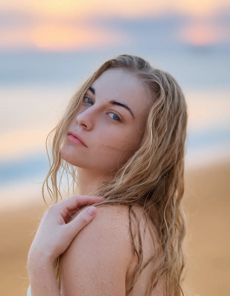 Easy Vacation Hairstyles Inspo - Summer 2025 - Wet Look Waves