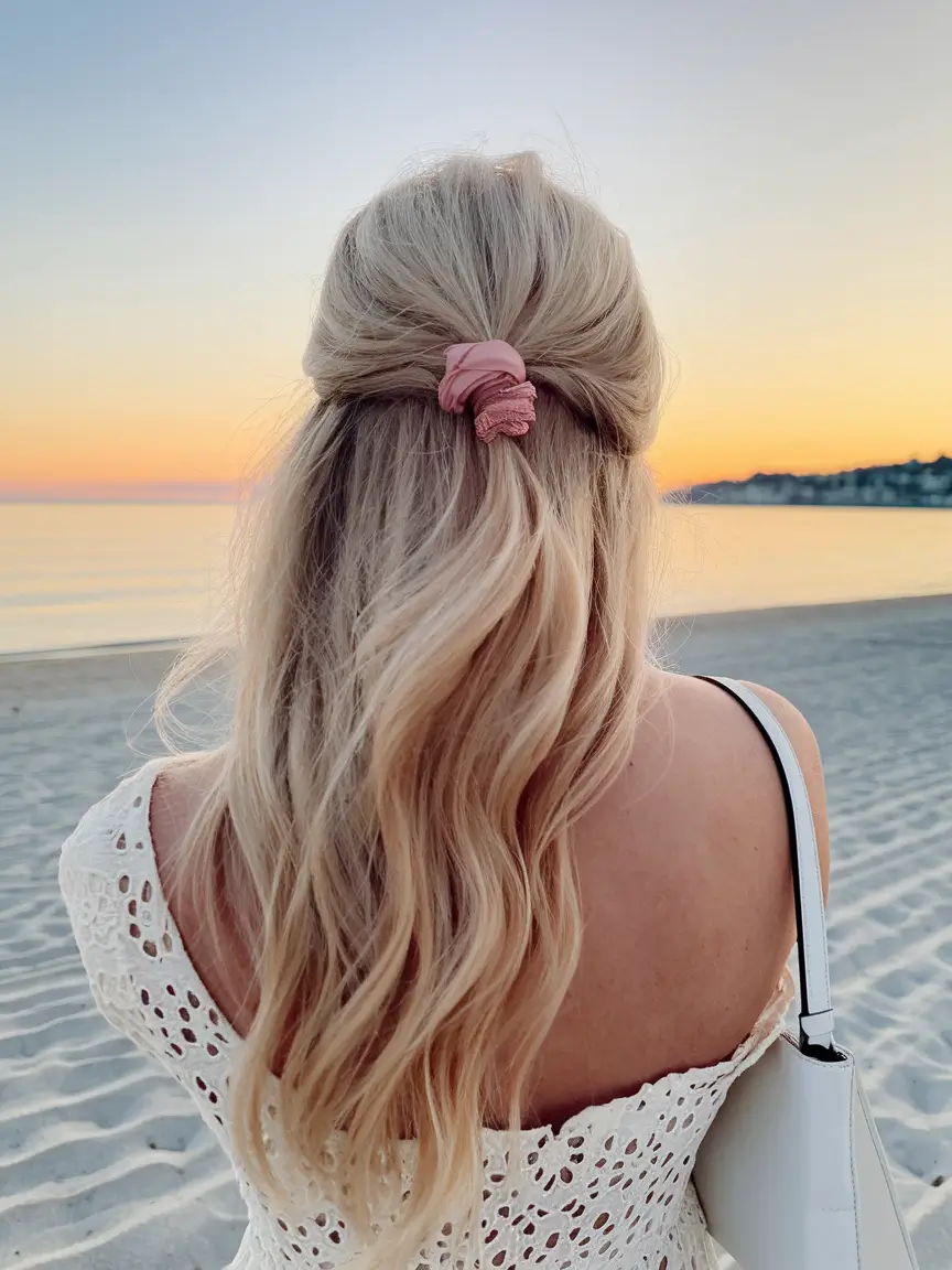 Easy Vacation Hairstyles Inspo - Summer 2025 - Romantic Sunset Waves