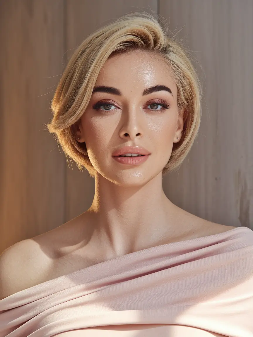 easy wig hairstyles polished blonde pixie cut