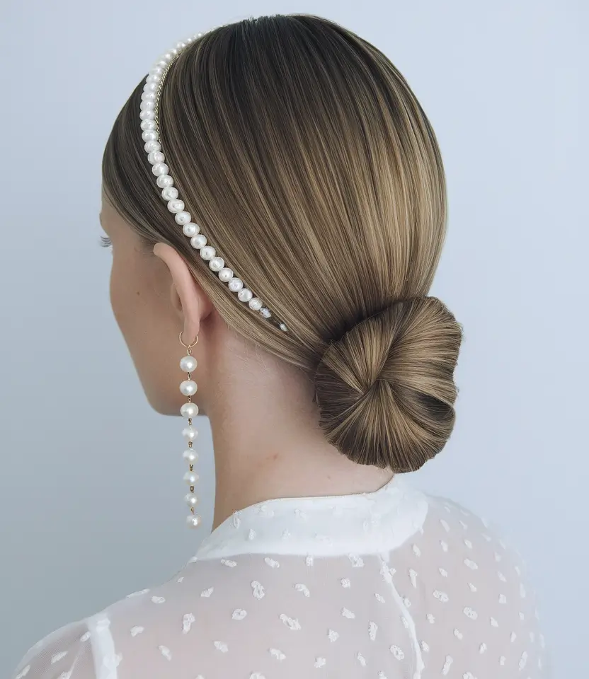 Elegant Wedding Hair Trends - Summer 2025 Loose Waves with Crystal Headband