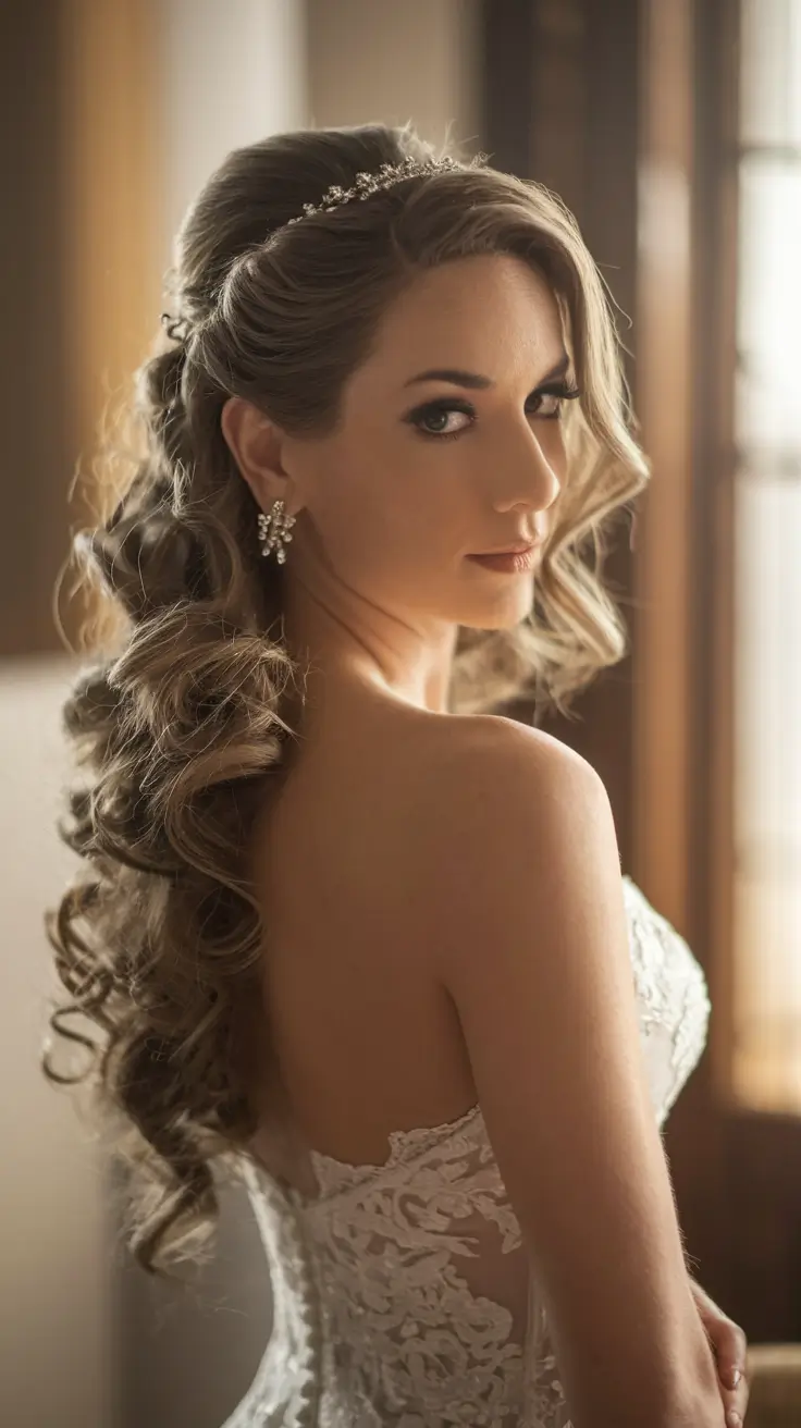 Elegant Wedding Hair Trends - Summer 2025 Braided Crown with Pearl Embellishments
