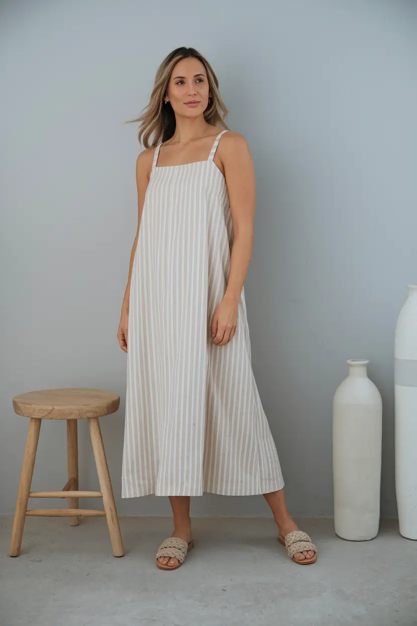 Every Day Casual Dresses Outfits Summer Laid-Back Neutrals with Effortless Grace