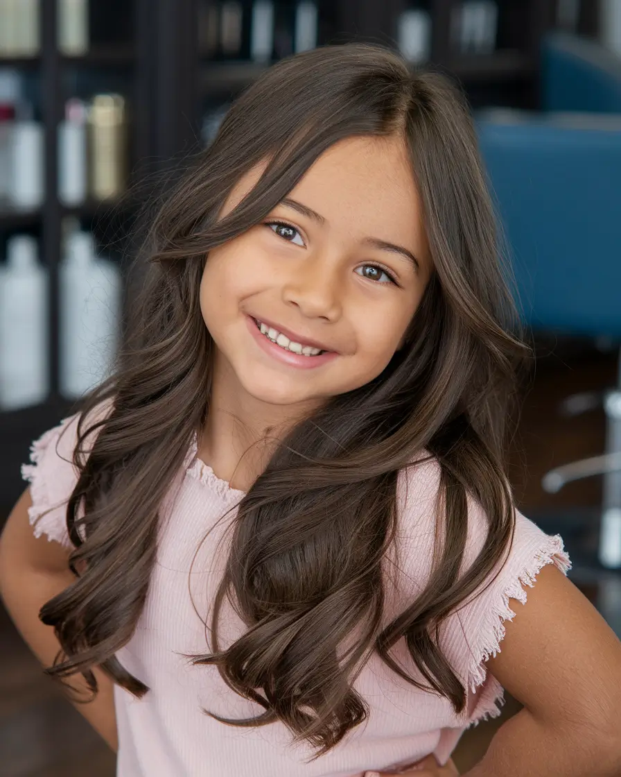 girl haircut summer Bouncy Curls with Light Volume Layers