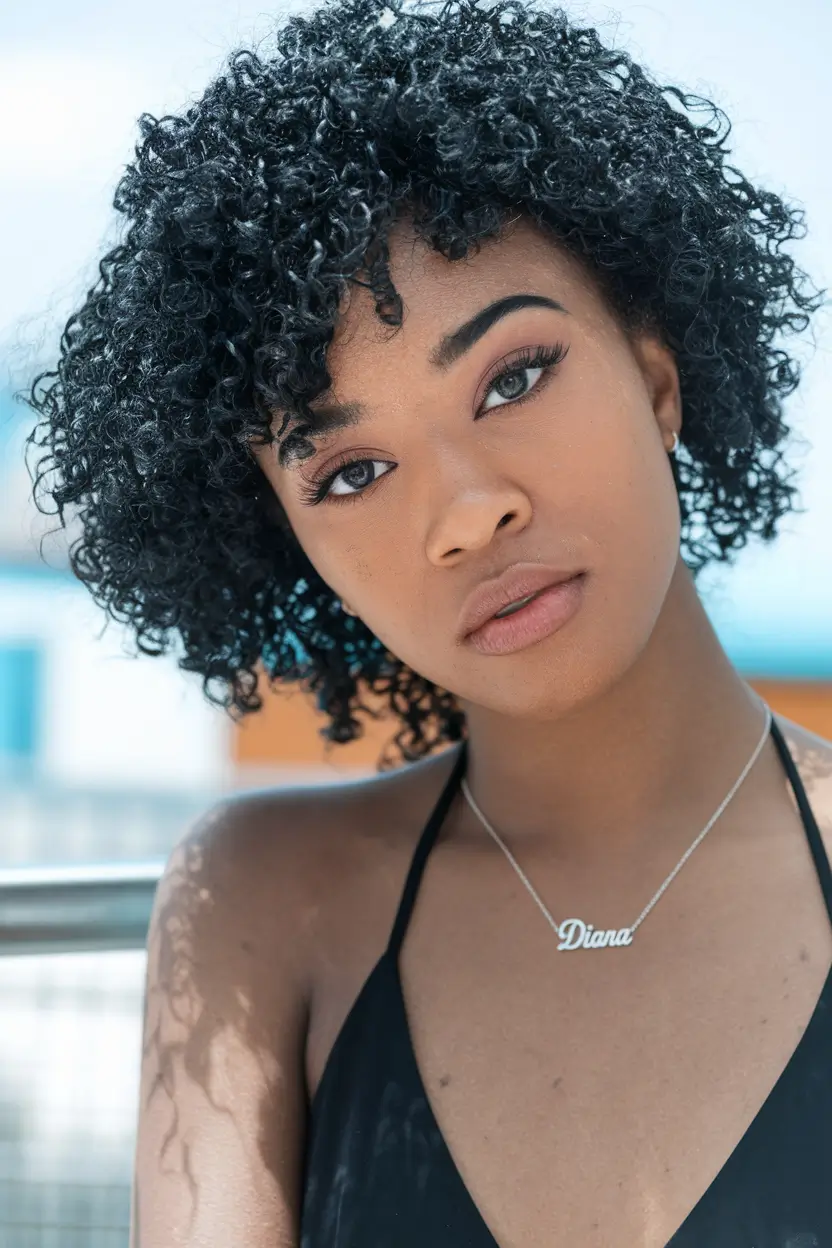 gorgeous black women hairstyles 2025 Soft Textured Curls with a Natural Flair