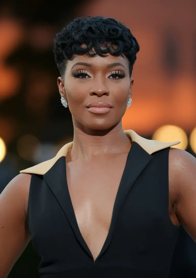 gorgeous black women hairstyles 2025 Vintage-Inspired Finger Waves