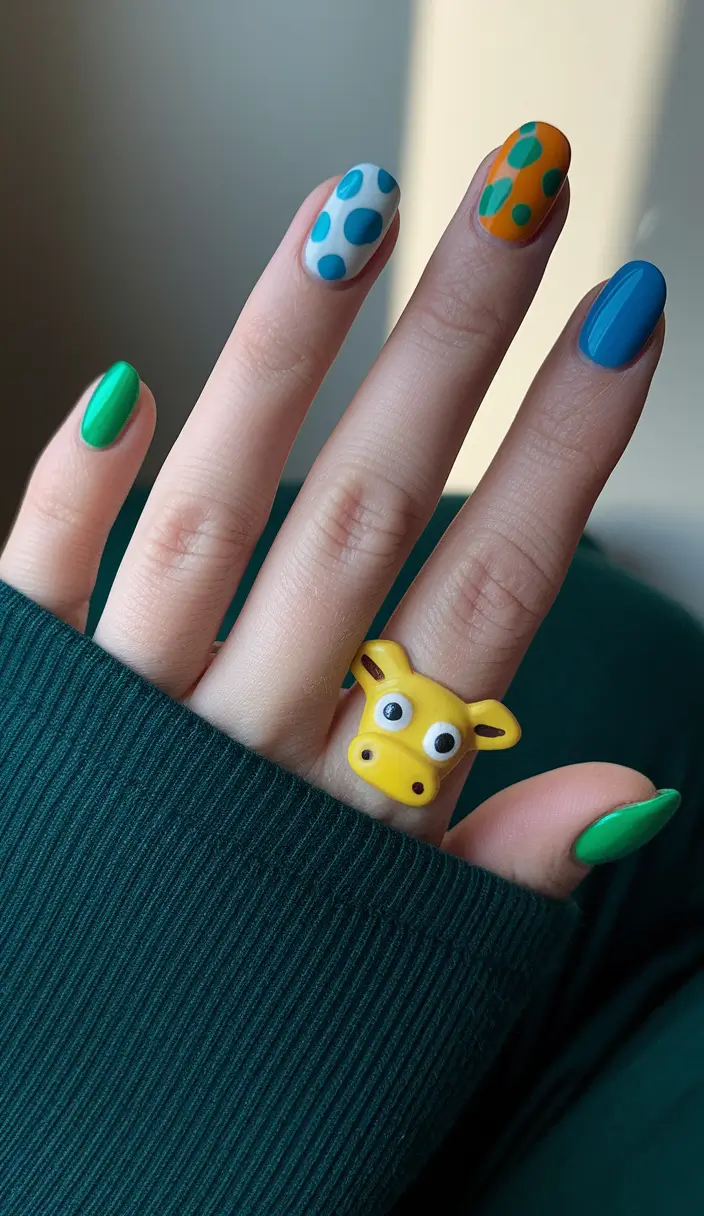 june nails color art designs Playful Polka Dot Energy
