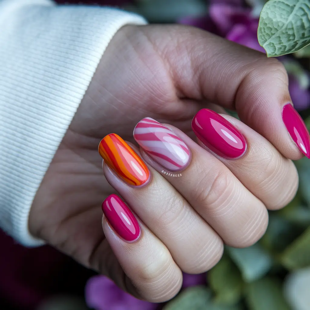 june nails ideas 2025 short almond