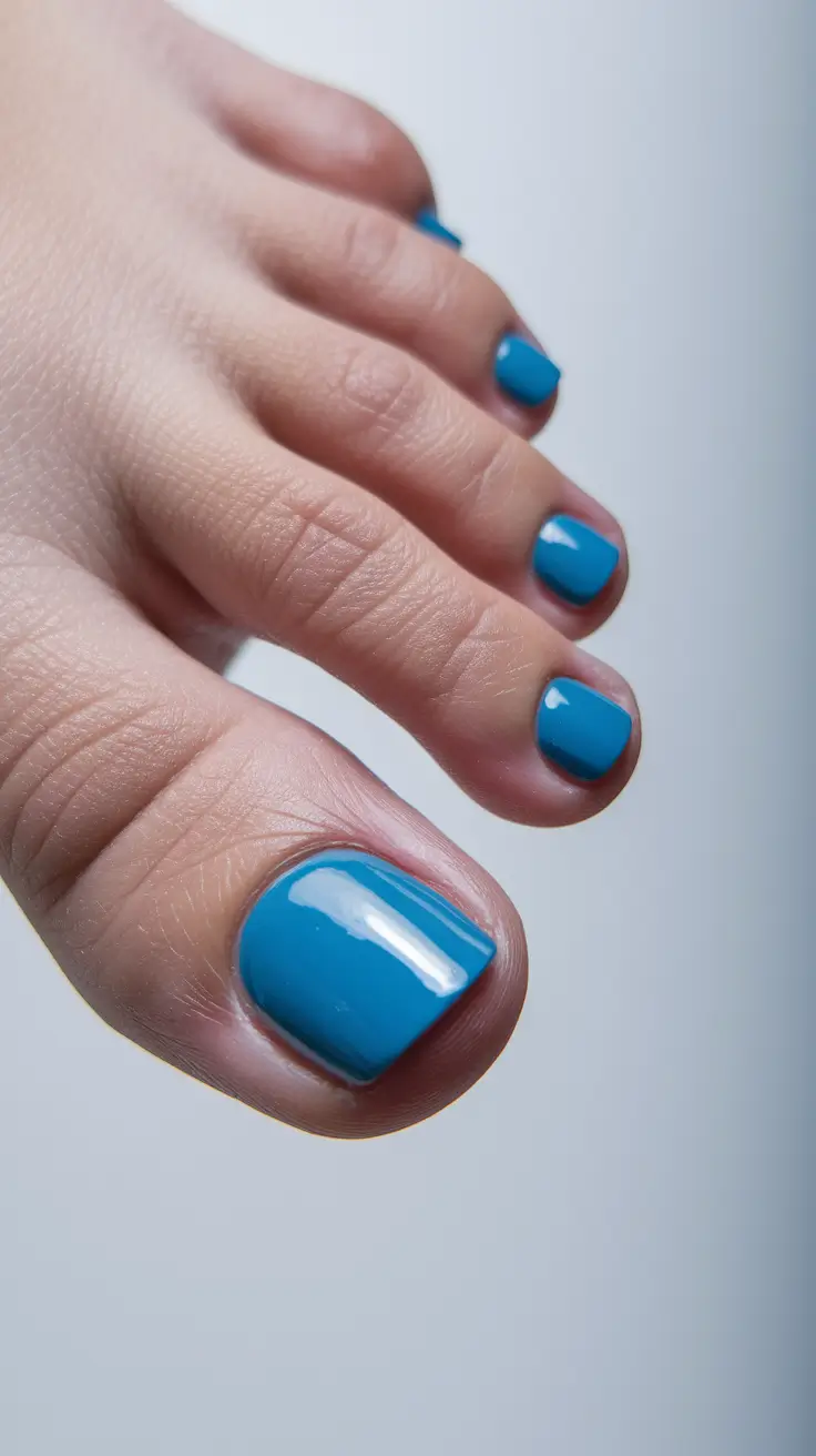 june toe nails ideas 2025 Bold Blue Energy