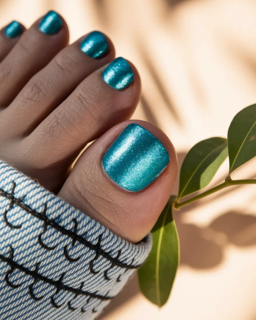 june toe nails ideas 2025 Mermaid Metal