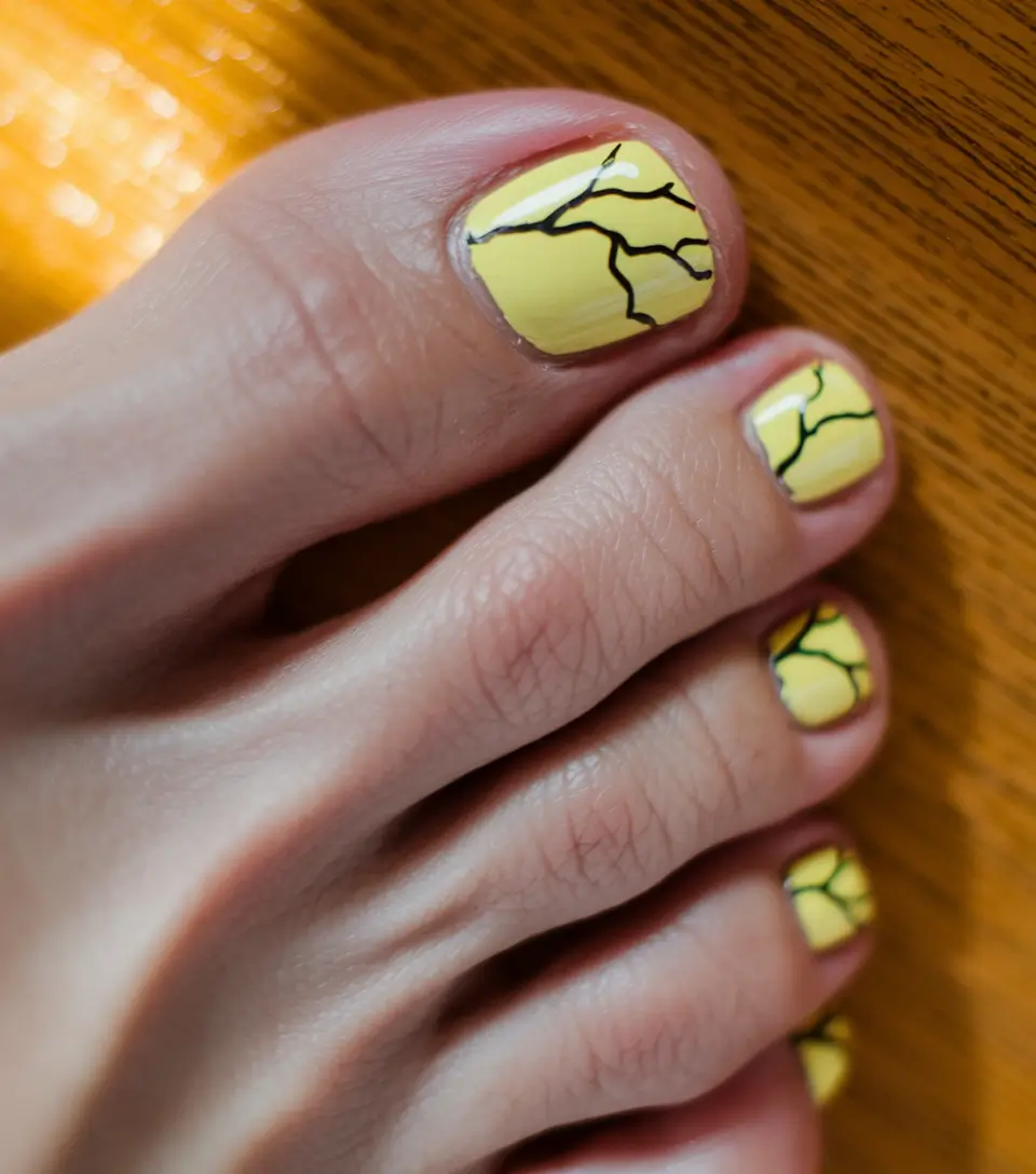 june toe nails ideas 2025 Minimalist Thunderbolt