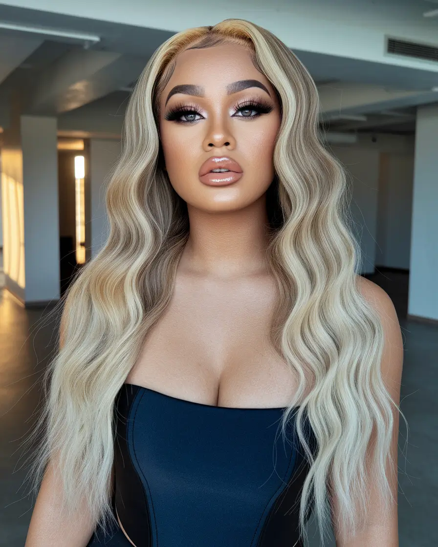 summer hairstyles for long hair 2025+Glamorous Bombshell Waves for Special Occasions