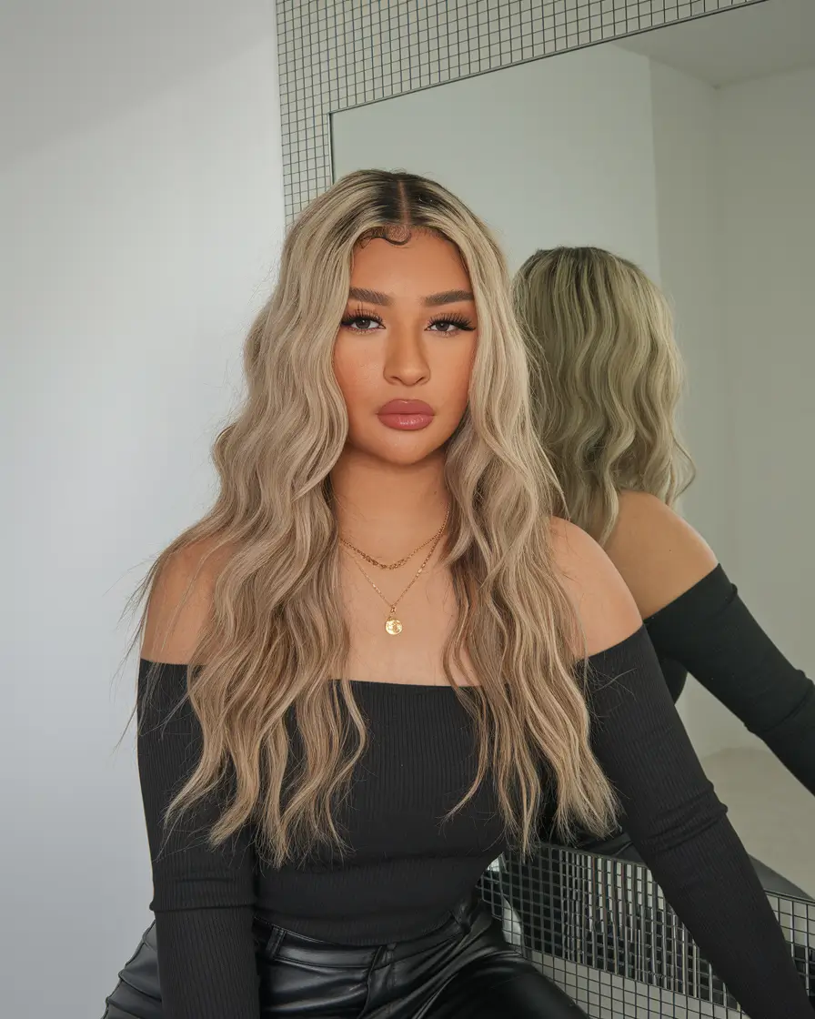 summer hairstyles for long hair 2025+Romantic Soft Curls for a Summer Evening