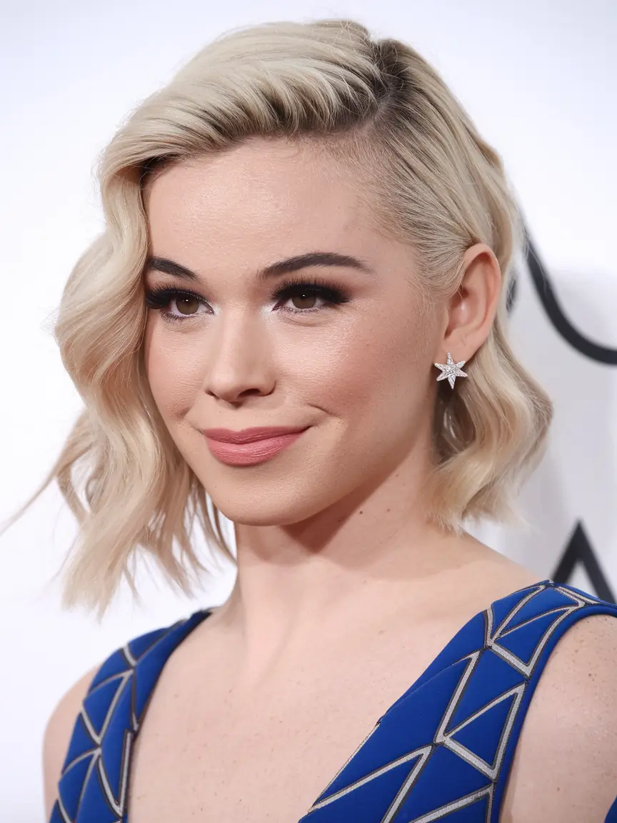 Quick Work Hairstyles Summer - Effortlessly Wavy Side Sweep