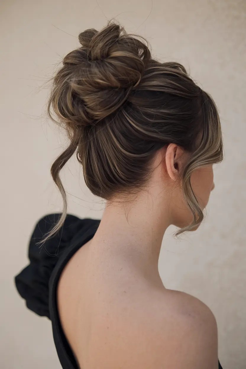 simple bun hairstyles