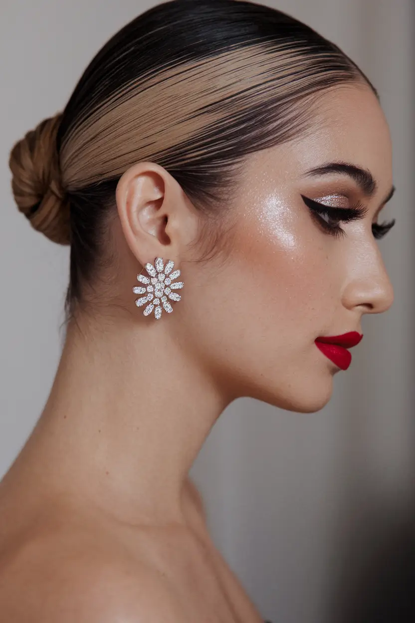 simple bun hairstyles for wedding