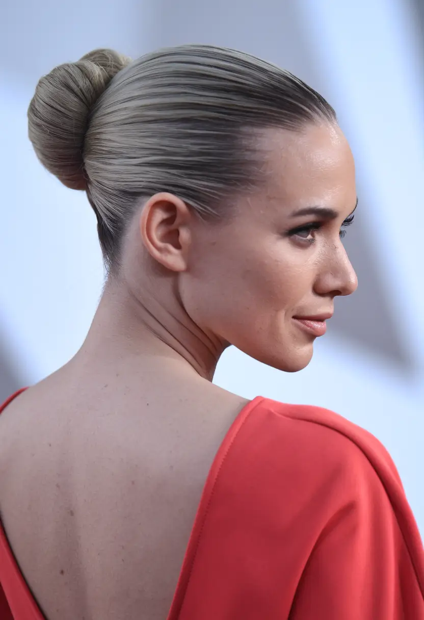 simple bun hairstyles for wedding