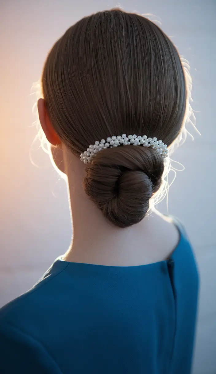 simple bun hairstyles for wedding