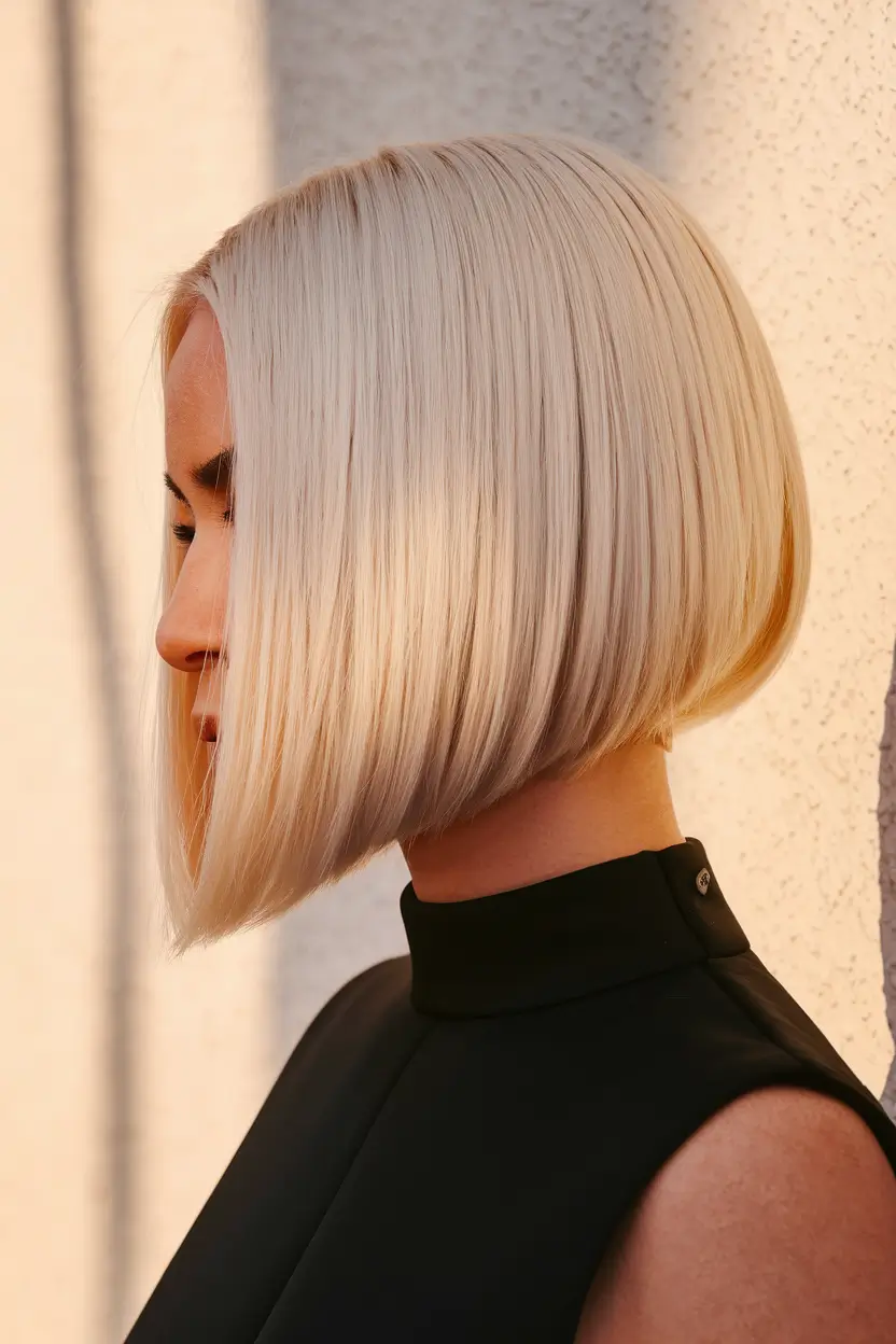 stylish bob haircut short 2025