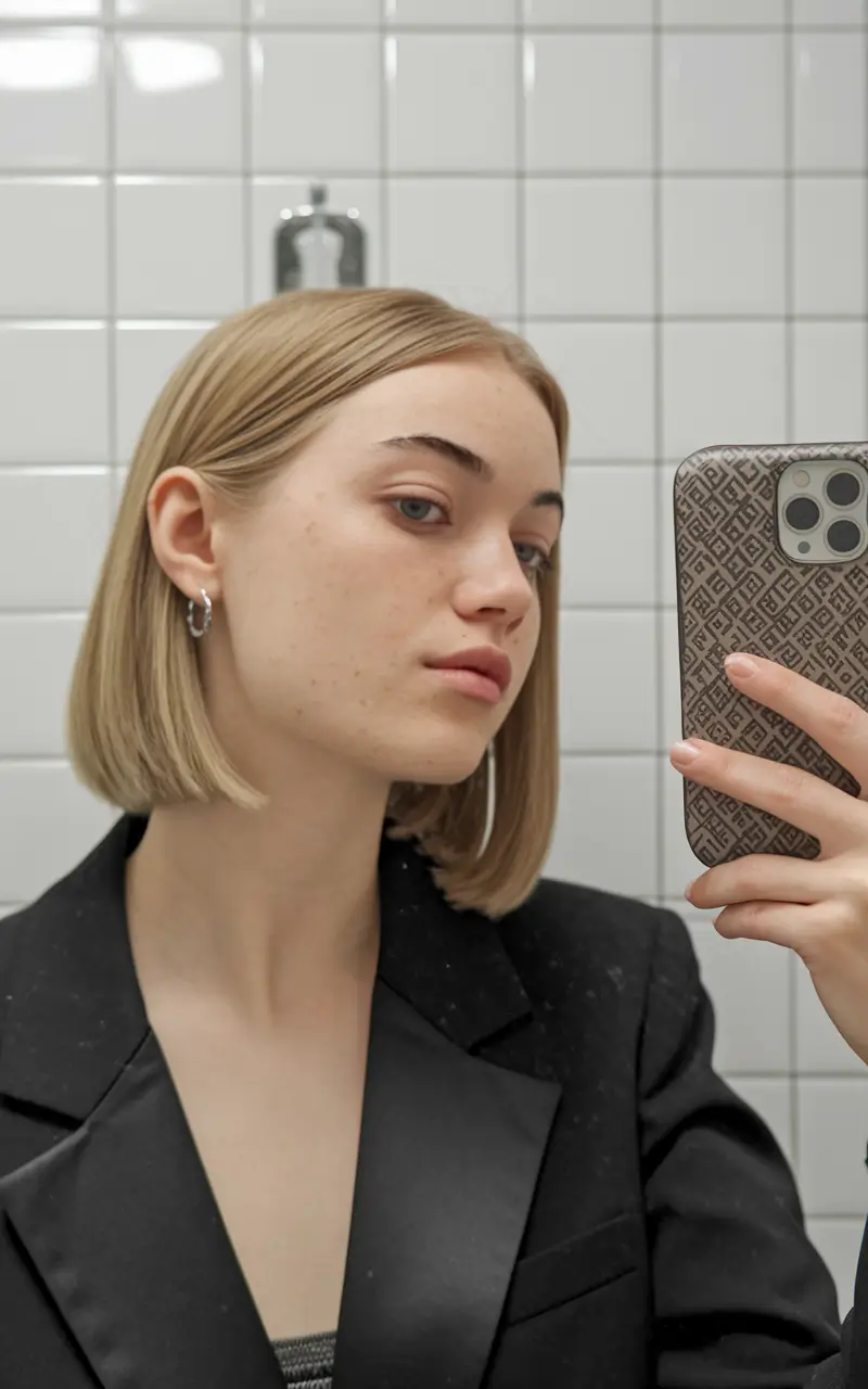 stylish bob haircut for thin hair medium 2025