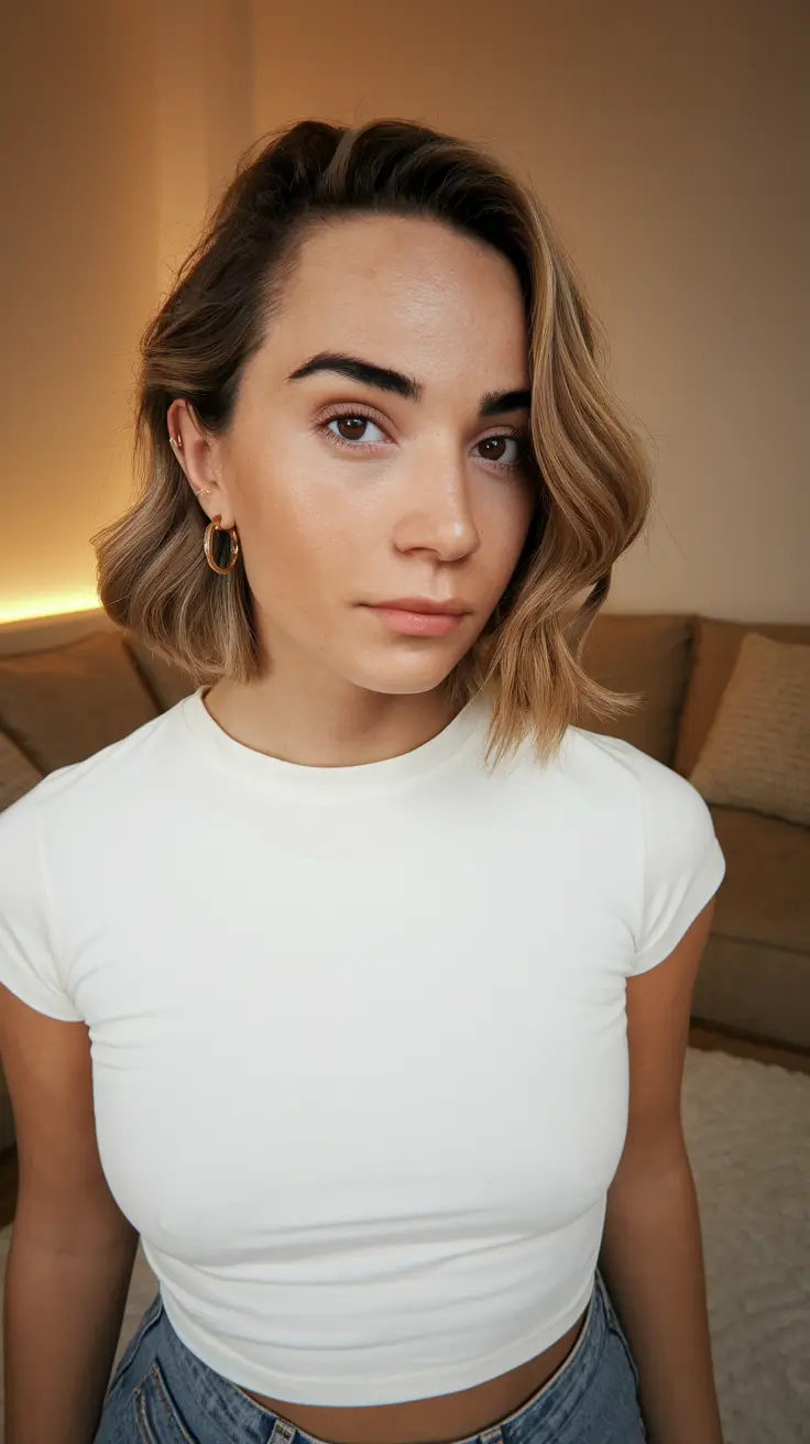 stylish bob haircut short medium 2025