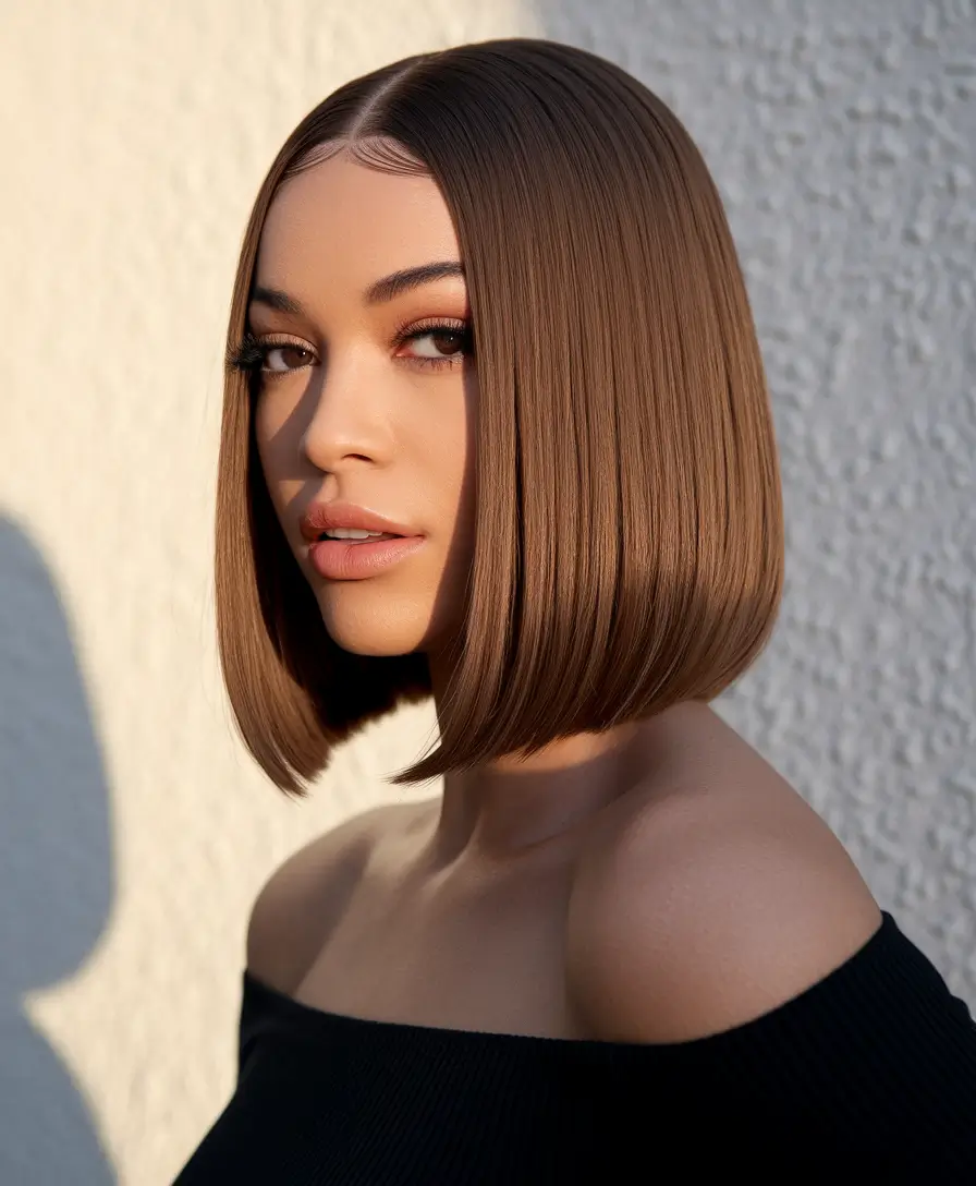 stylish bob haircut black women short 2025