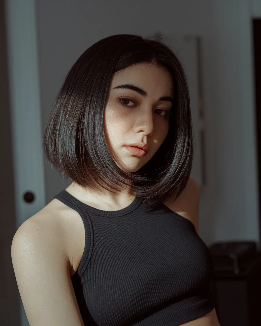 stylish bob haircut medium thick hair 2025