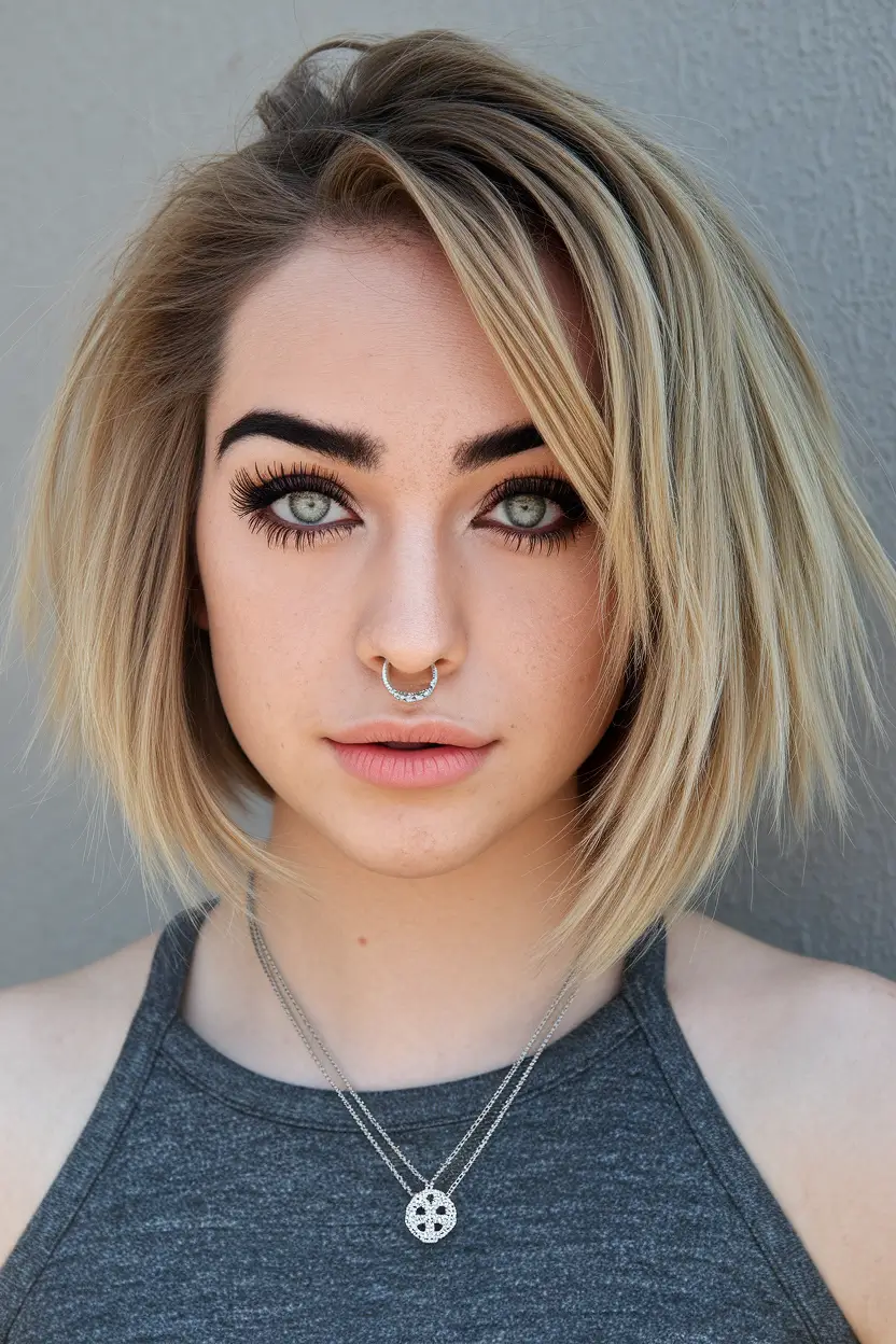 stylish bob haircut thick hair medium 2025