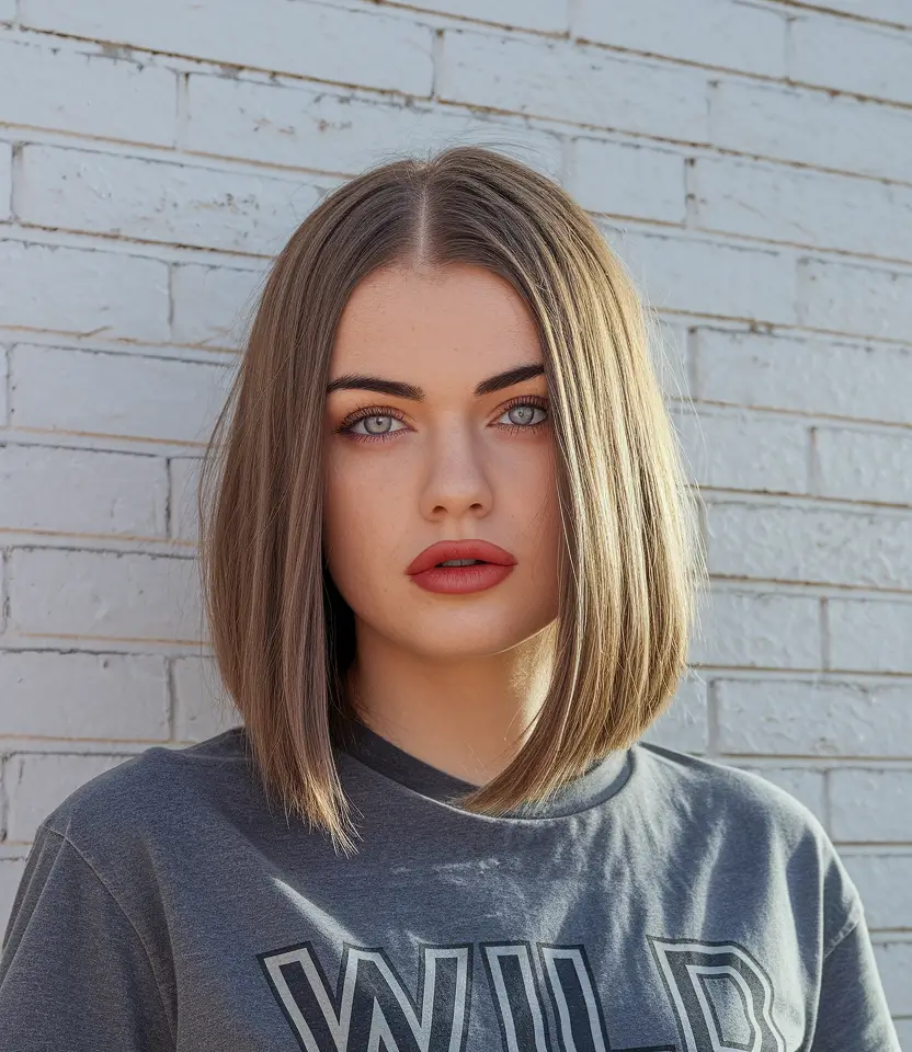 stylish bob haircut medium shoulder length women 2025