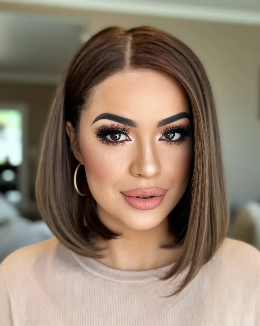 stylish bob haircut medium 2025