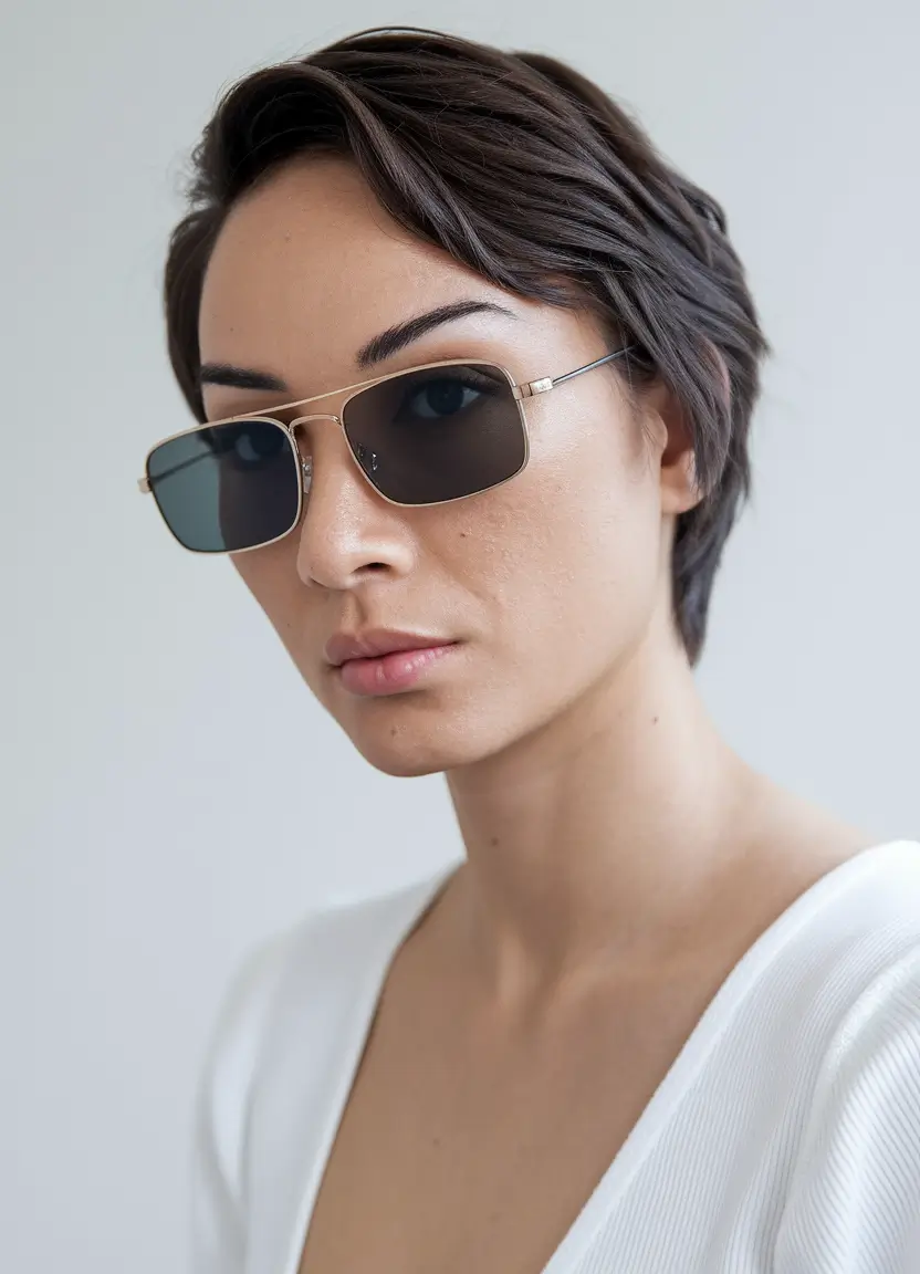 stylish women haircuts Textured Pixie with Side-Swept Bangs