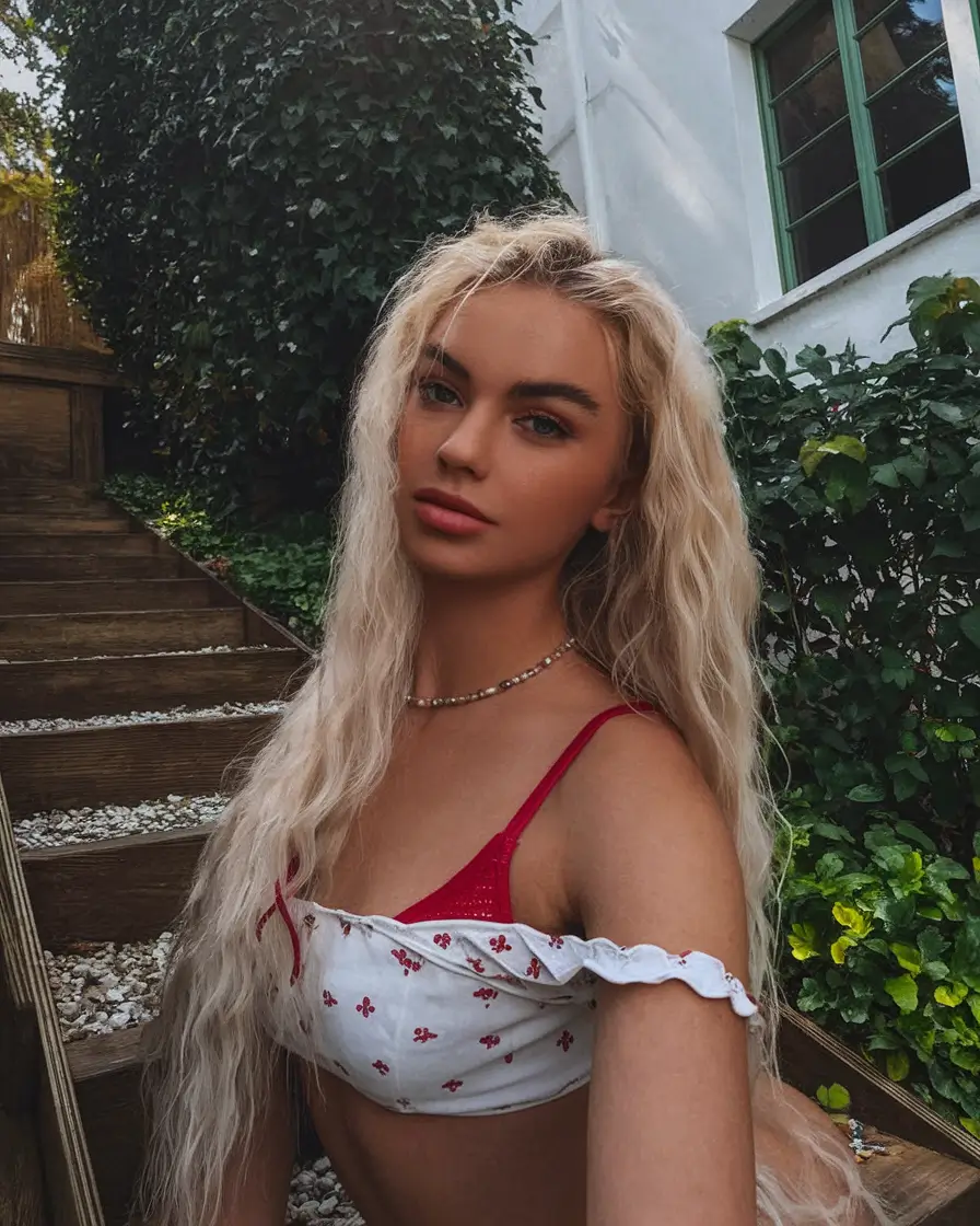 stylish women haircuts Boho Mermaid Curls with Platinum Blonde