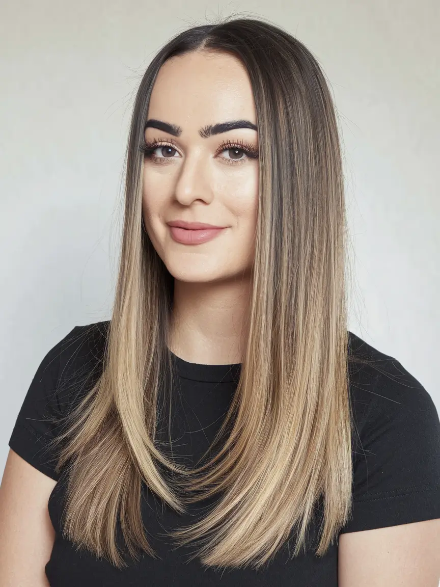 stylish women haircuts Smooth and Polished Blonde Layers