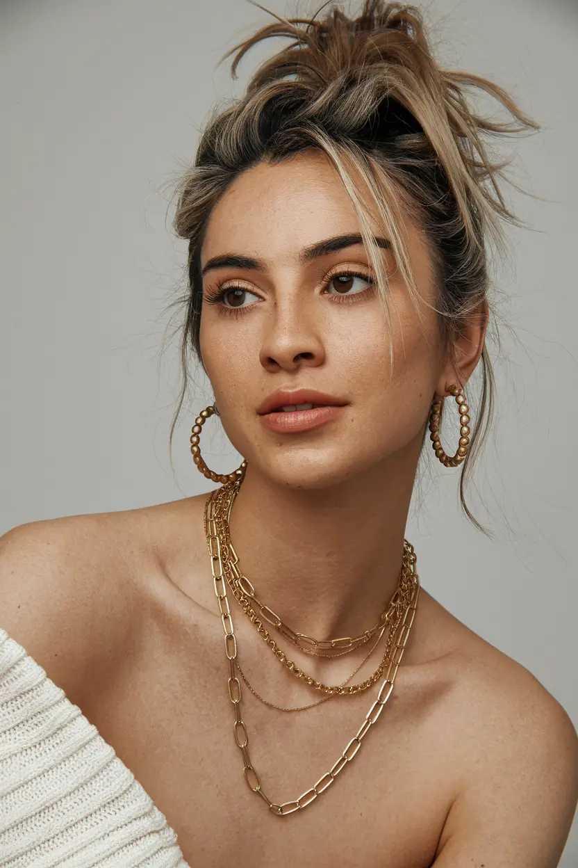 stylish women haircuts Textured Blonde Updo with Face-Framing Pieces