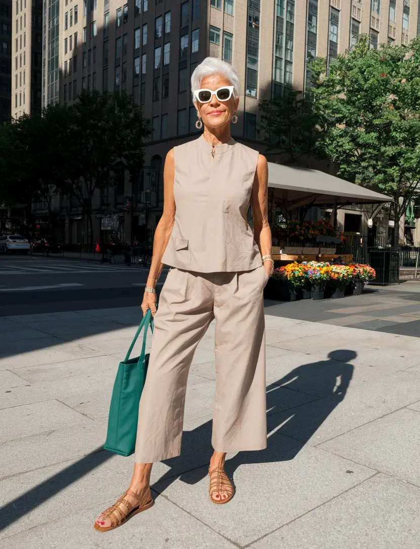 summer outfit women over 60 Minimalist Set for Maximum Ease