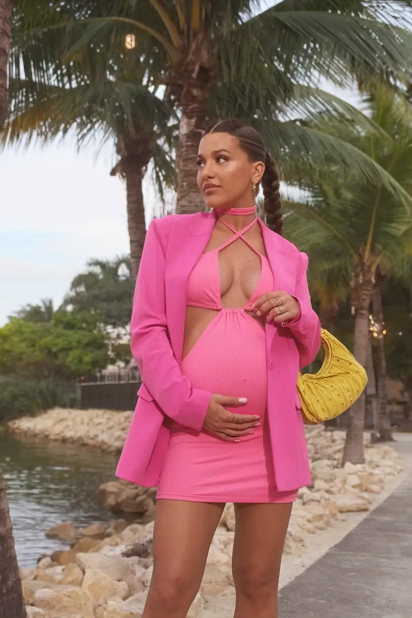 summer mom outfits ideas 2025 Barbiecore Boldness with a Twist