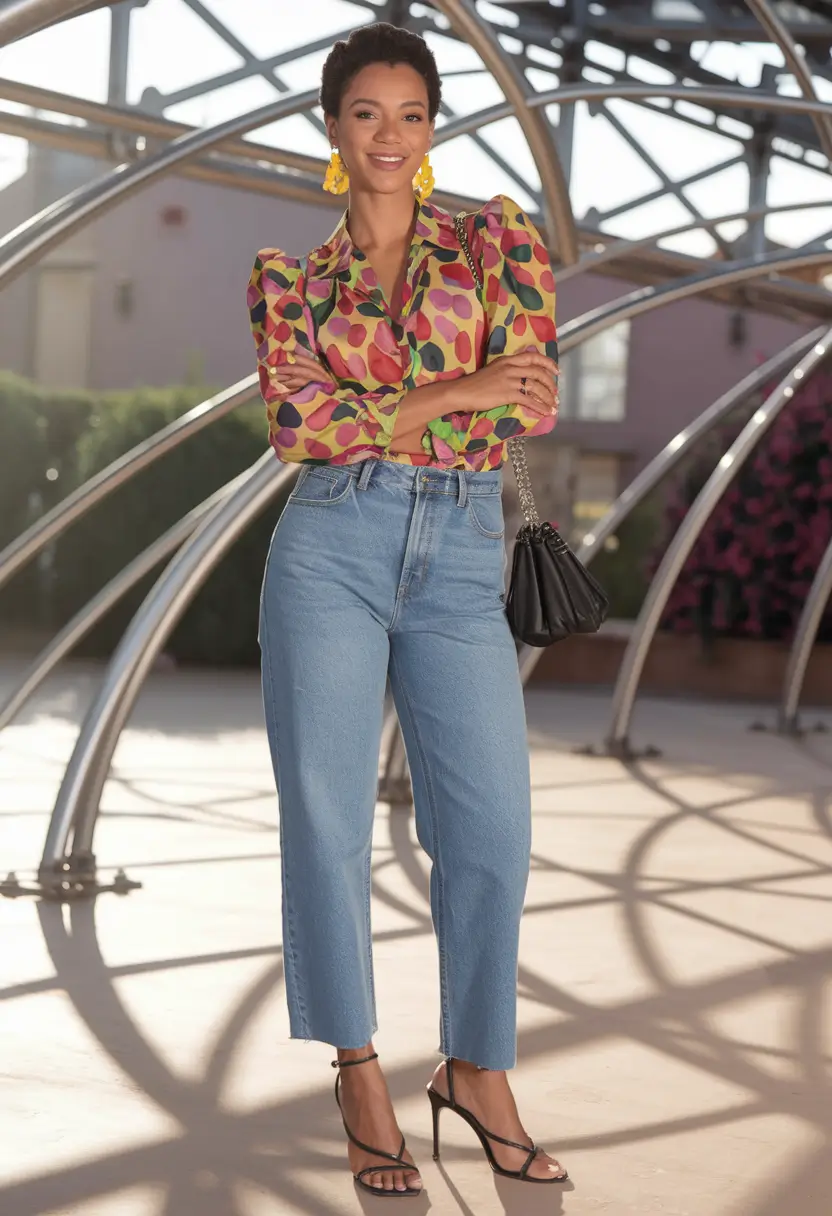summer mom outfits ideas 2025 Polished in Pops of Color