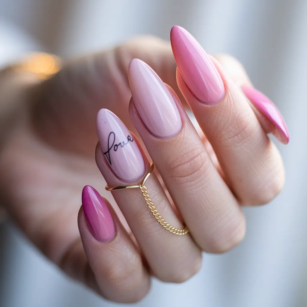 summer nail art ideas 2025 Love-Soaked Pink for the Romantics