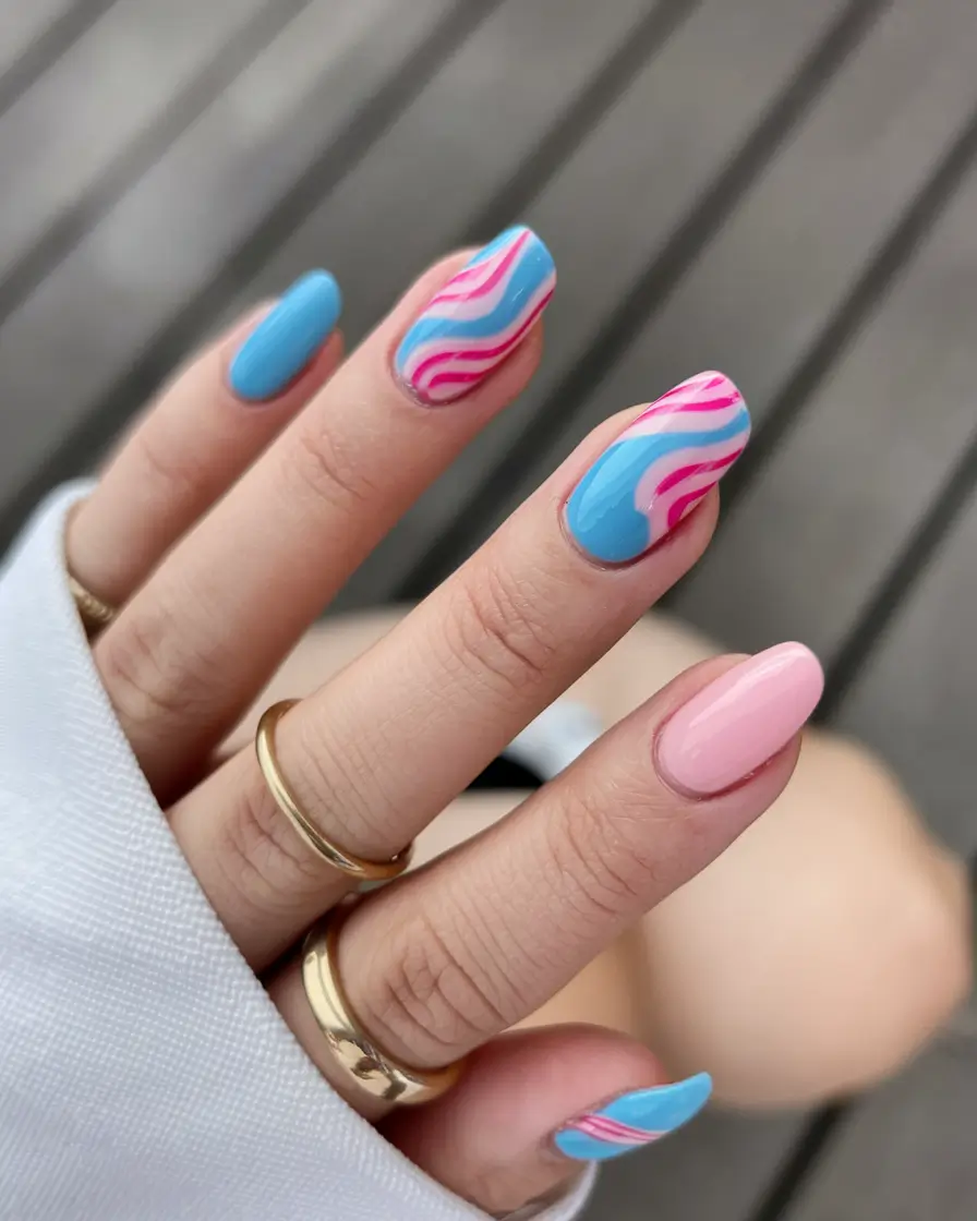 summer nail inspo 2025 almond simple