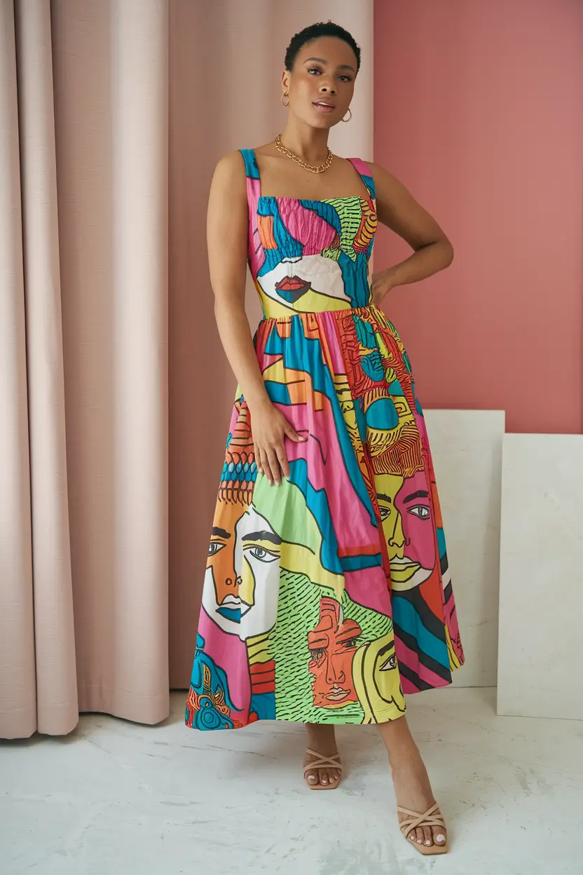 summer outfits women over 30 Art Lover’s Dream in Full Color