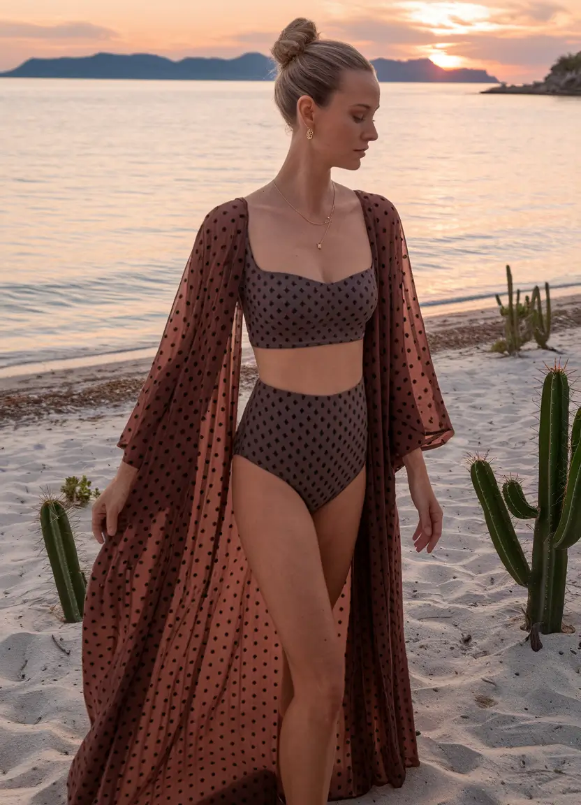 summer outfits women over 30 Retro Poolside Glamour Meets Modern Minimalism