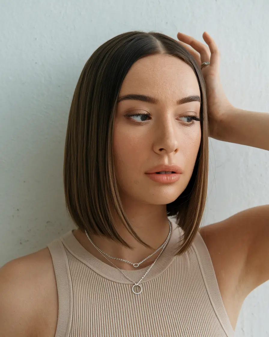 Trendy Medium Hair Looks - Summer Hairstyles 2025 Precision Cut with Barely-There Layers