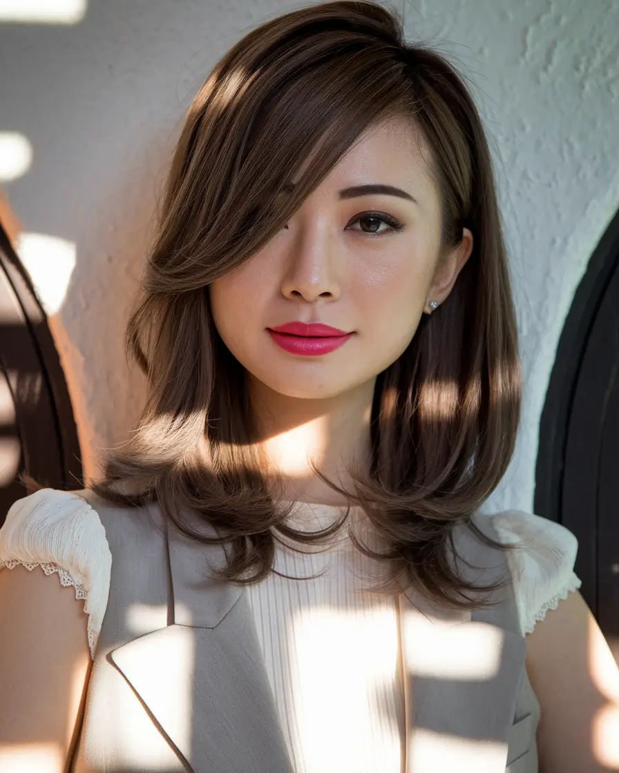 Trendy Medium Hair Looks - Summer Hairstyles 2025 Flippy Ends with a 70s Spirit