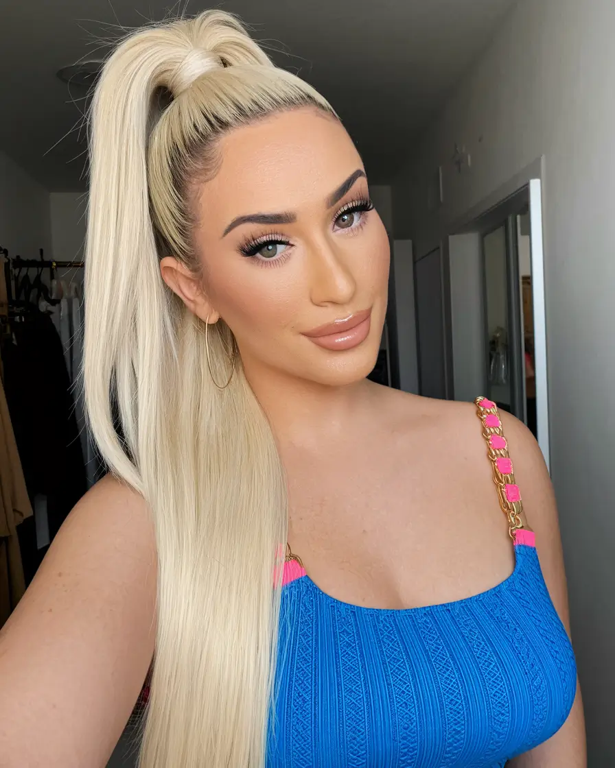 hairstyles for summer ponytails Classic Blonde Barbie Ponytail