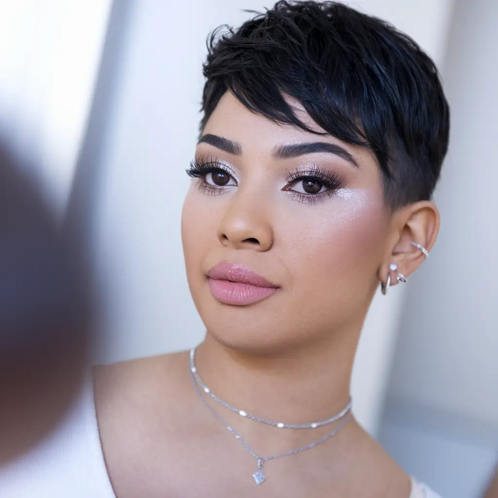 trendy summer hairstyles short hair Textured Crop with Sassy Bangs
